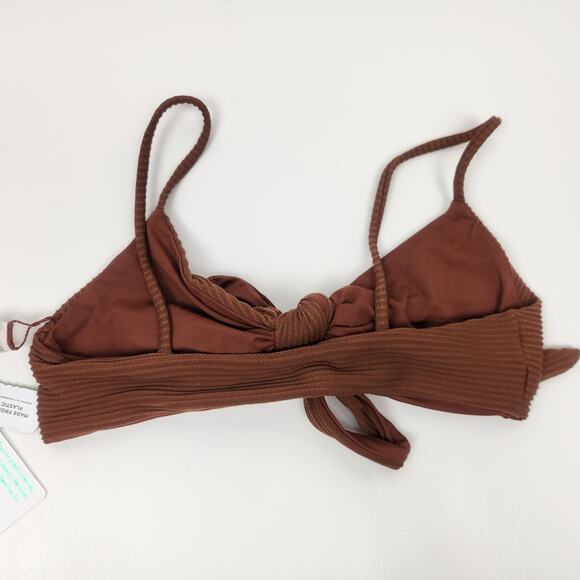 L*Space Chloe Bikini Top in Coffee Brown Size Small NWT - Picture 2 of 4